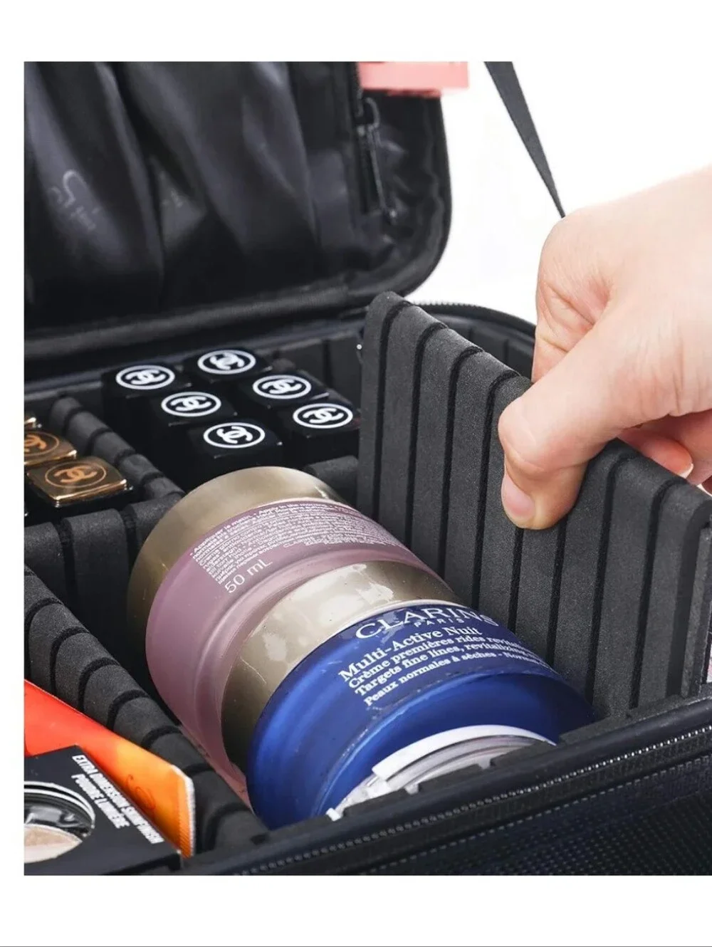 Travel Makeup Case with Lighted Mirror/  Organizers